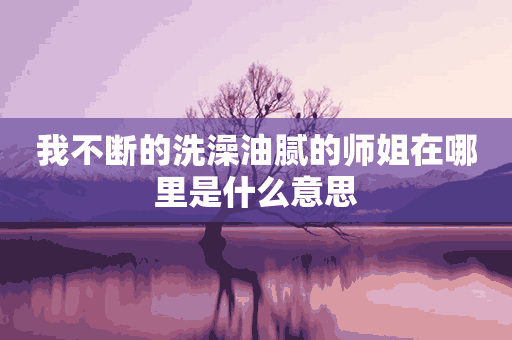 我不断的洗澡油腻的师姐在哪里是什么意思